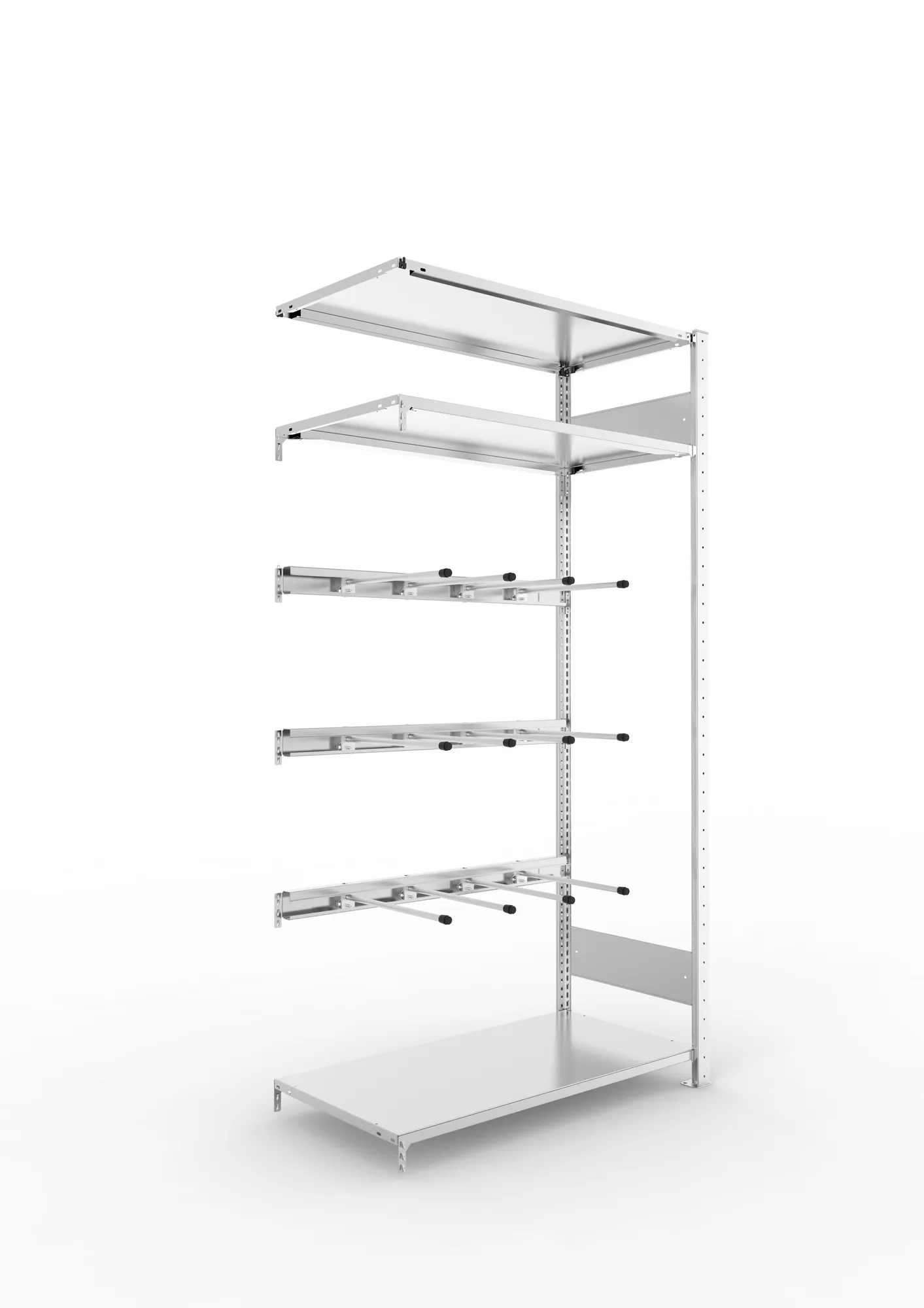Quick V-belt rack Add 2000 x 1000 x 500 3 stepped beams galv cpl.