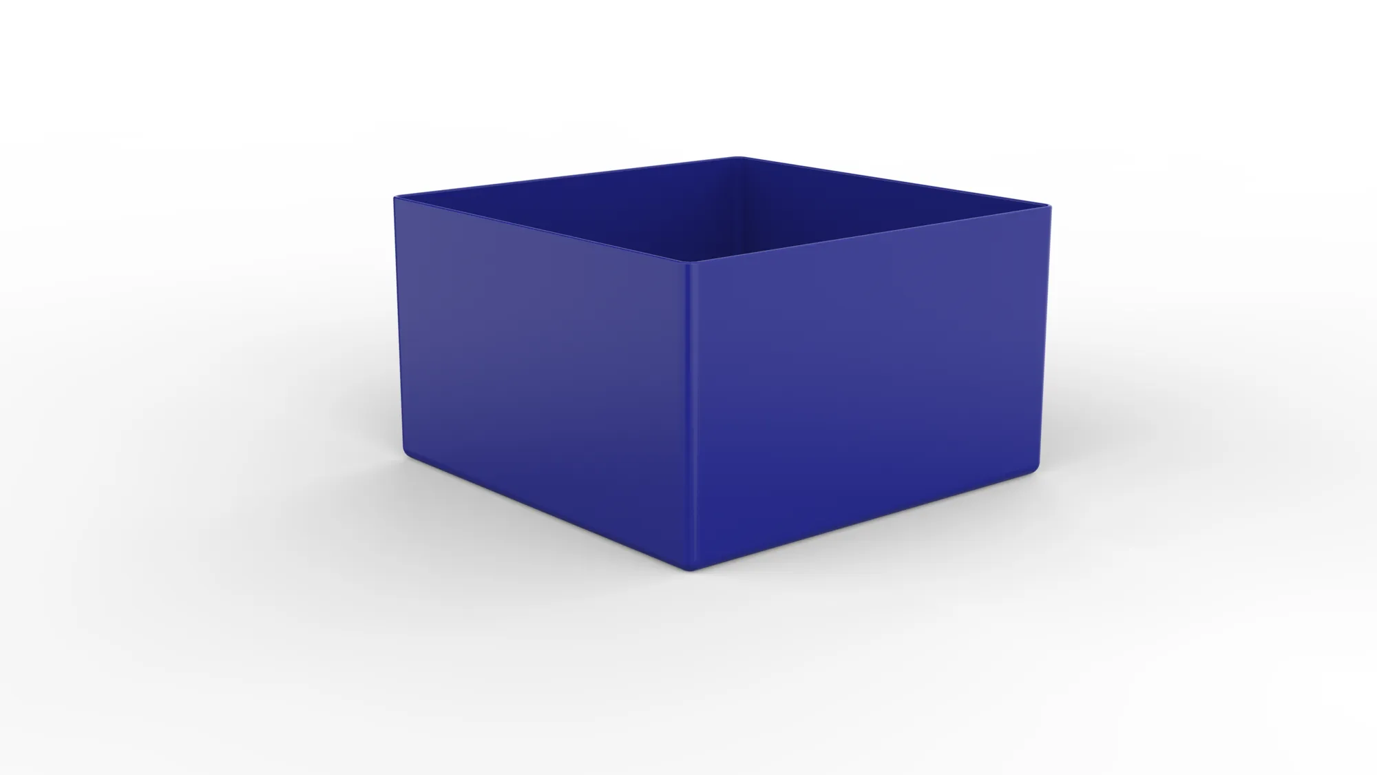 Quick drawer plastic inset box 3 - 108x108x63 blue