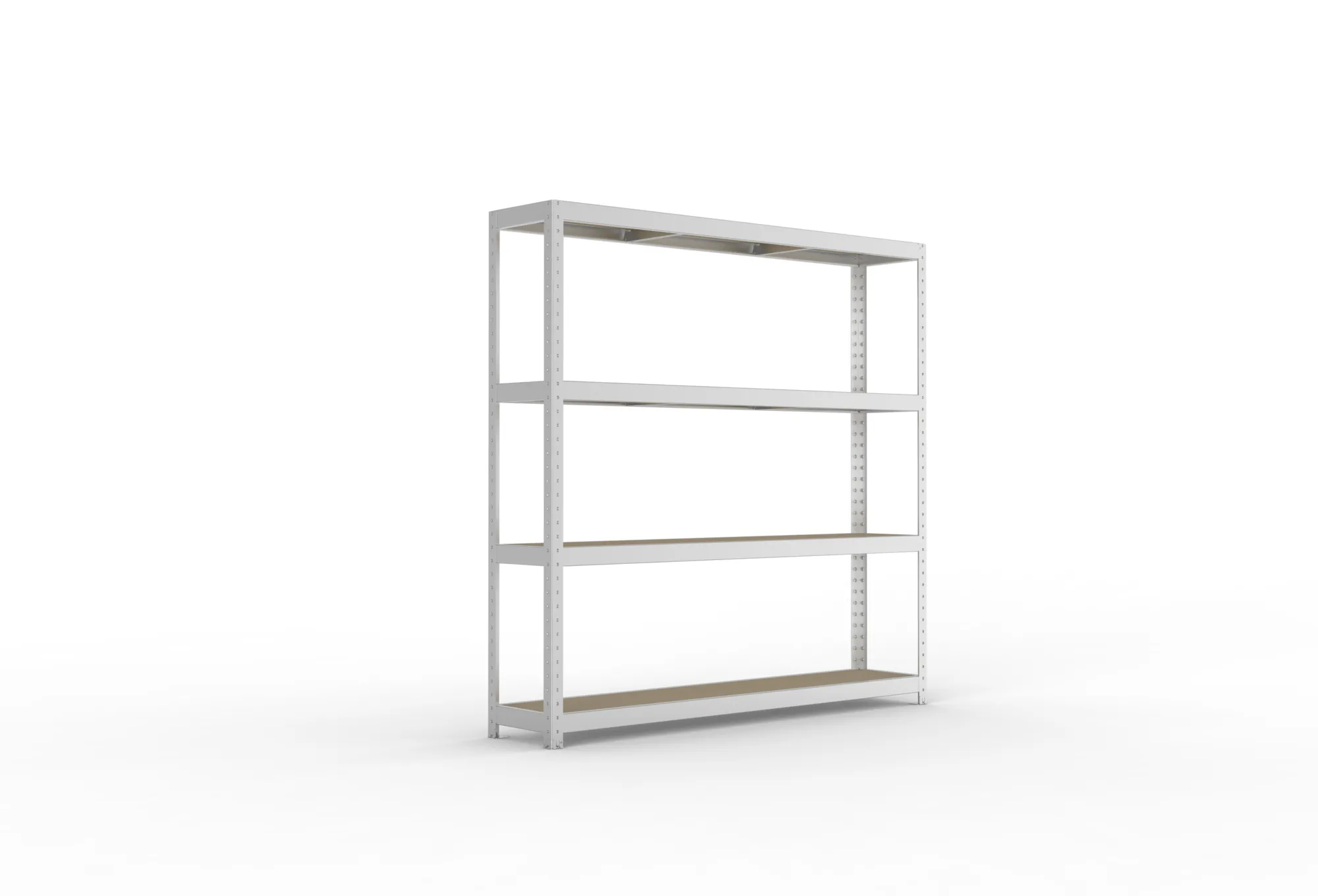 META SPEED-RACK Weitspannregal | Komplettregal | 1970 x 2000 x 400 mm | Fachlast 500 kg | Spanplattenböden | 4 Ebenen