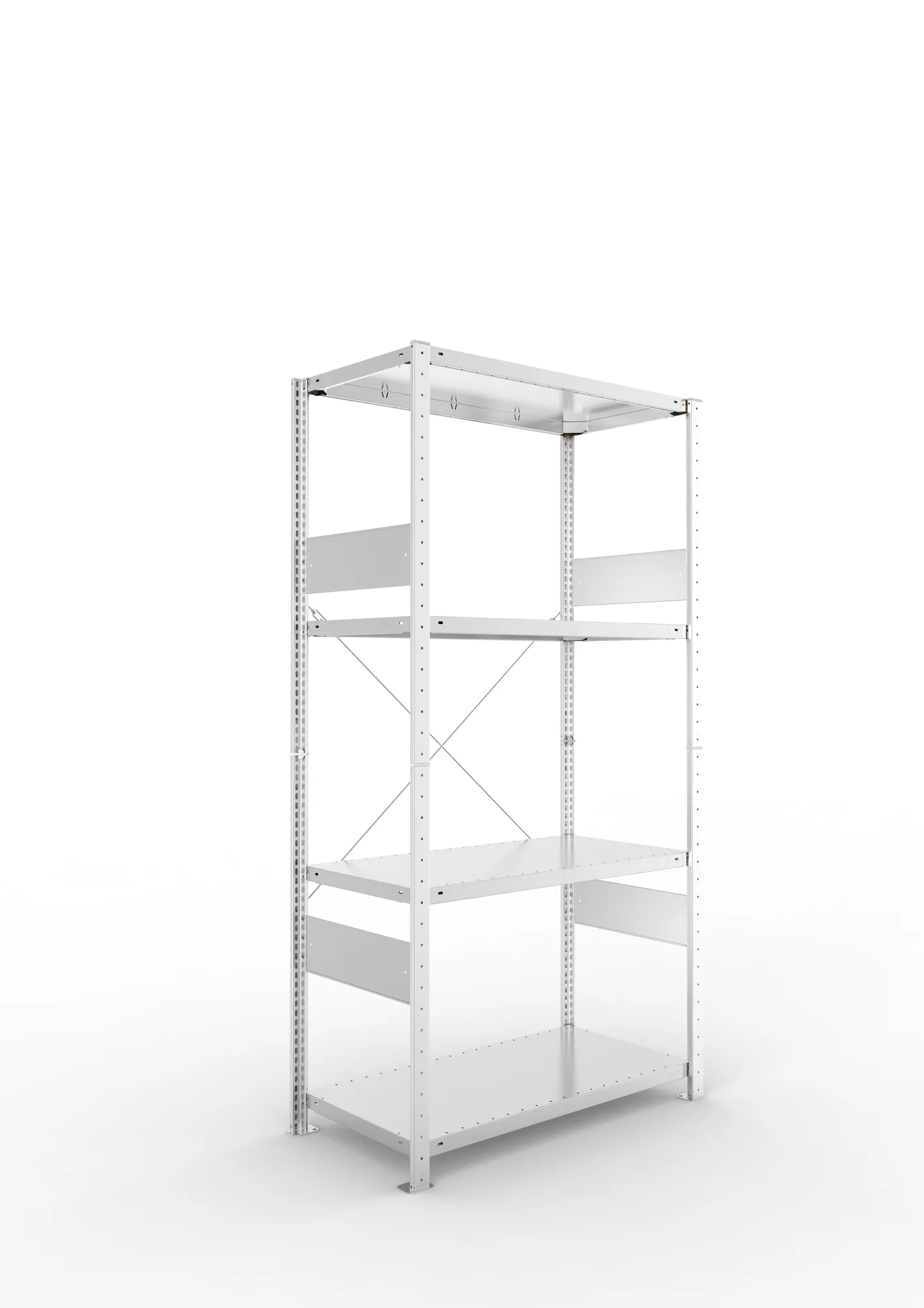 Quick SPLIT 150 starter bay 2000H x 1000W x 500D (4 x shelves) galv