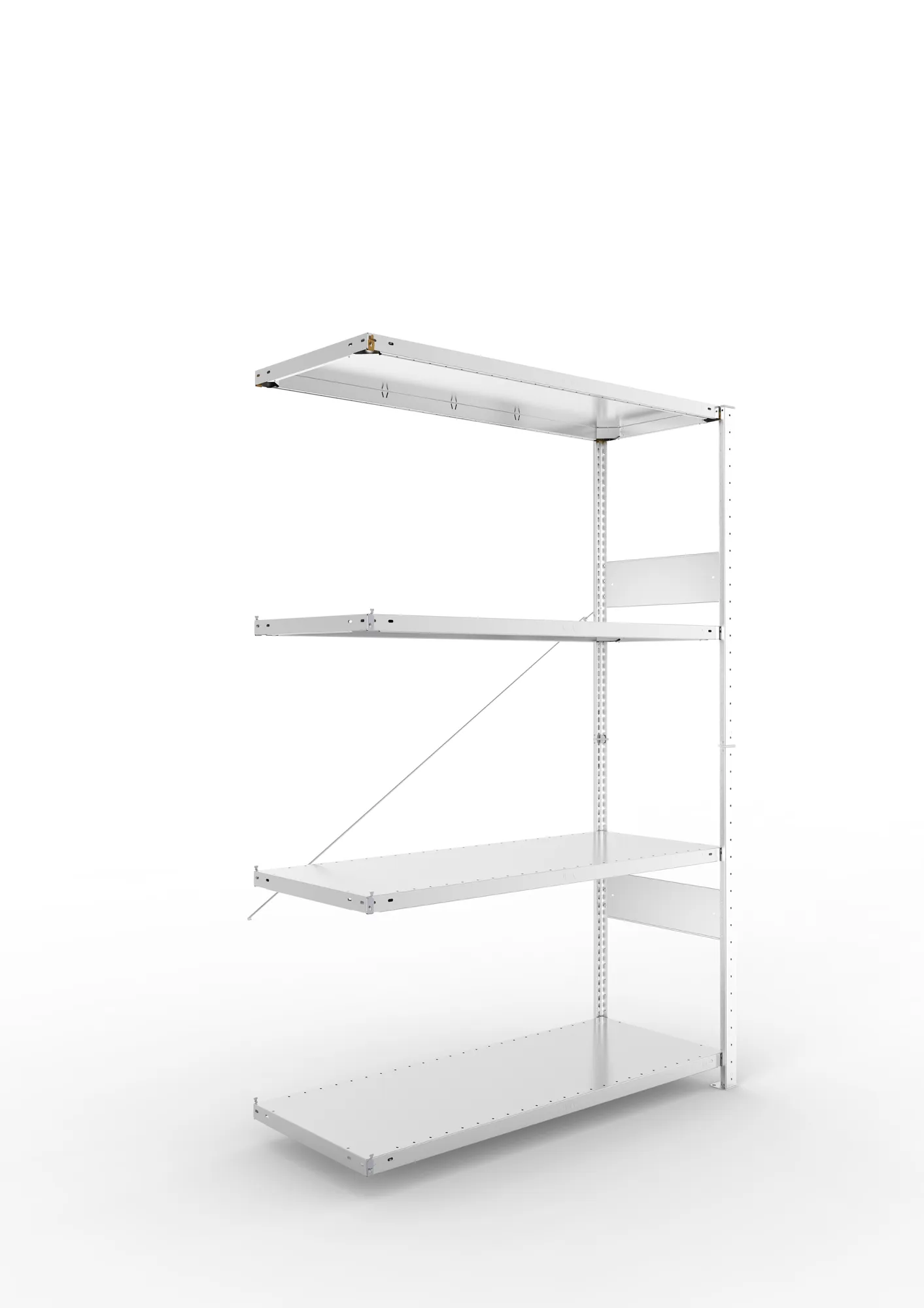 Quick SPLIT 150 add-on bay 2000H x 1300W x 500D (4x shelves) galv