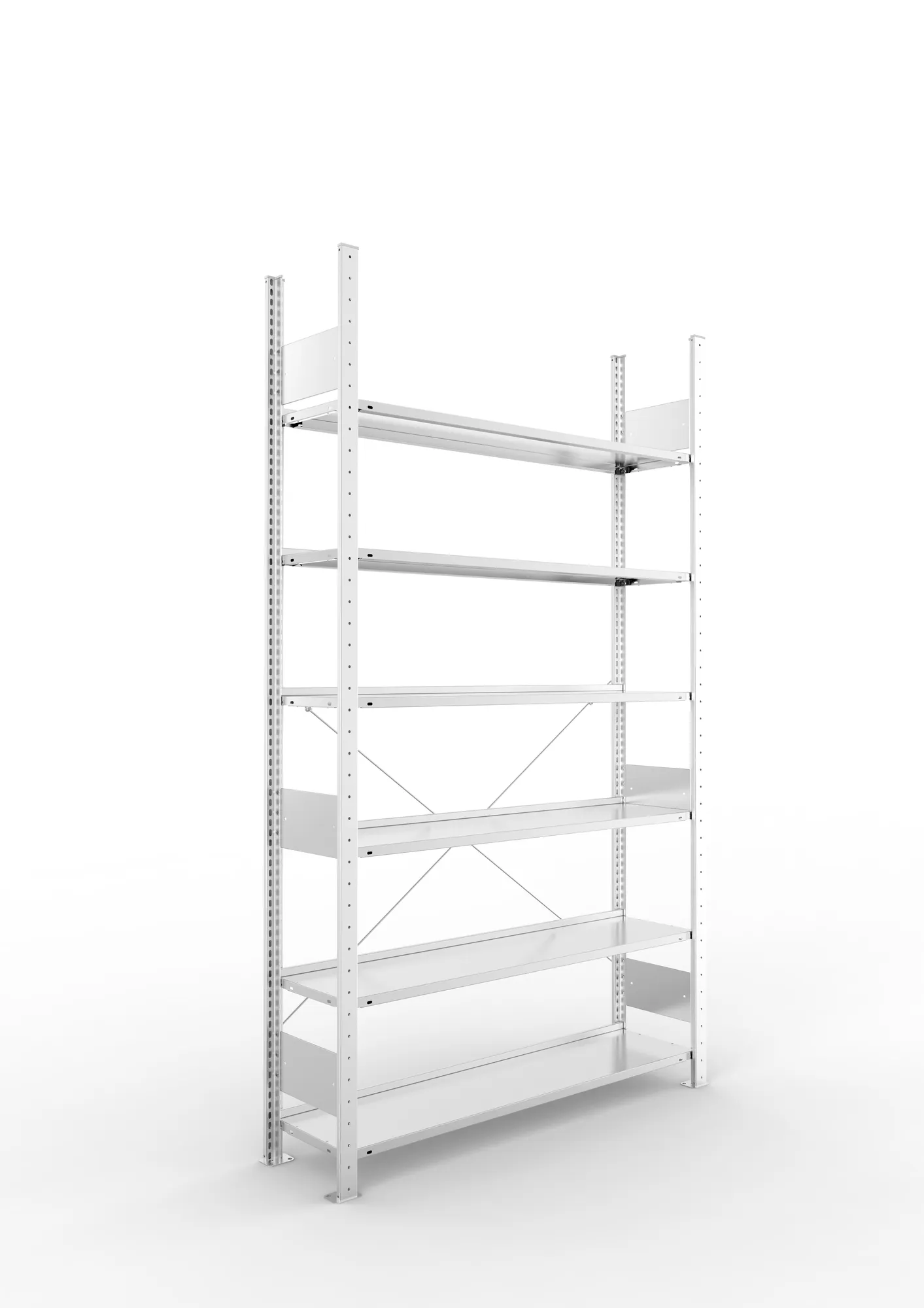 Compact boltless shelv. St 2200 x 1250 x 300 pre- galv