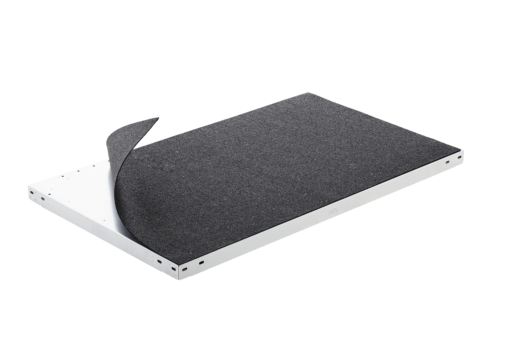 Quick ribbed rubber inlay mat 3 x 495 x 995 black