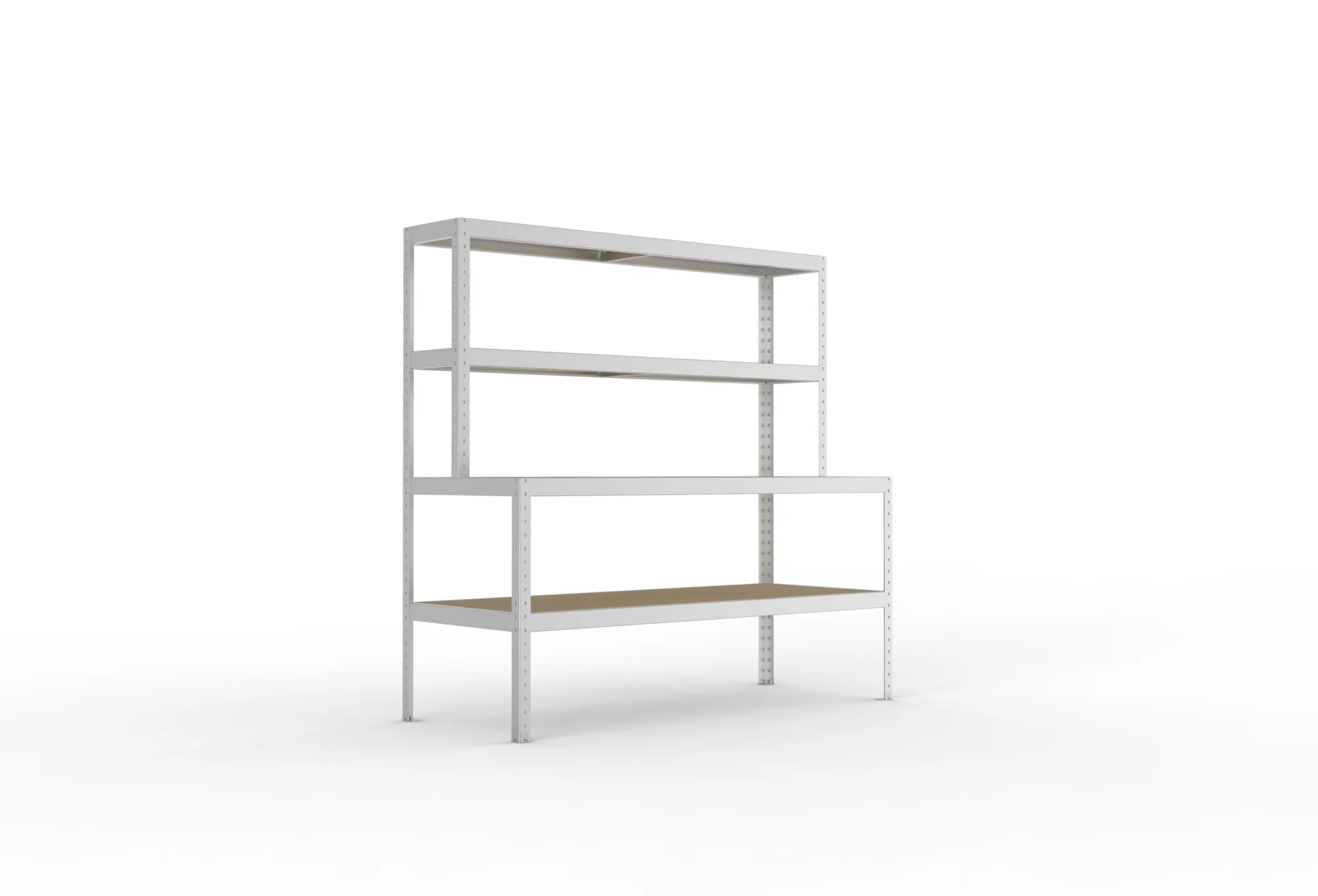 META SPEED-RACK | Packtisch | 1970 x 2000 x 800 mm | 4 Ebenen | verzinkt