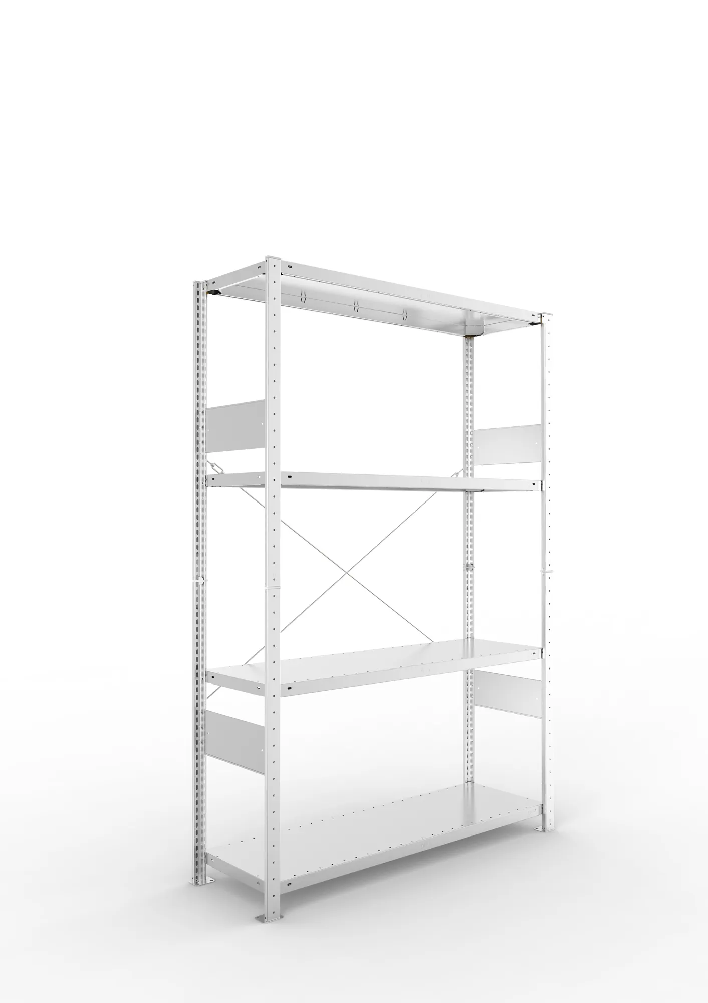 Quick SPLIT 150 starter bay 2000H x 1300W x 400D (4 x shelves) galv